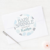 Sparkle Sprinkle Stippen Baby shower Label (Envelop)