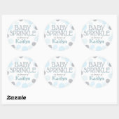 Sparkle Sprinkle Stippen Baby shower Label (Vel)