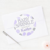 Sparkle Sprinkle Stippen Baby shower Label (Envelop)