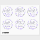 Sparkle Sprinkle Stippen Baby shower Label (Vel)