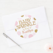 Sparkle Sprinkle Stippen Baby shower Label (Envelop)
