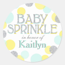 Sparkle Sprinkle Stippen Baby Sprinkle Label
