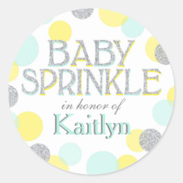 Sparkle Sprinkle Stippen Baby Sprinkle Label