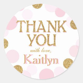 Sparkle Sprinkle Stippen Bedankt Label