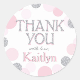 Sparkle Sprinkle Stippen Bedankt Label