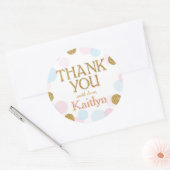 Sparkle Sprinkle Stippen Bedankt Label (Envelop)