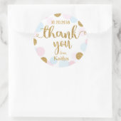 Sparkle Sprinkle Stippen Bedankt Label (Tas)