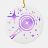 Sparkle Stars, baken van het onbegrensde digitale Keramisch Ornament (Voorkant)