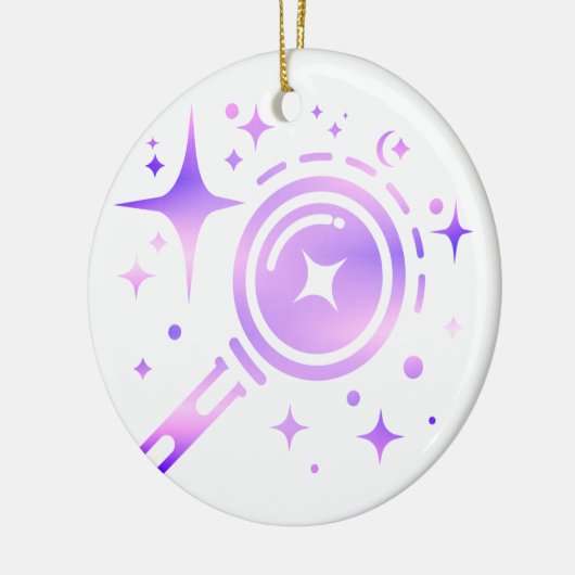 Sparkle Stars, baken van het onbegrensde digitale  Keramisch Ornament (Links)