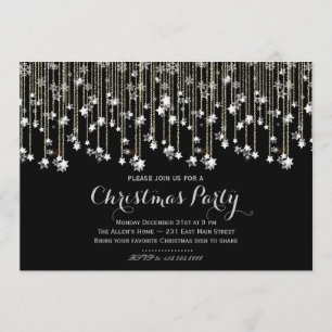 Sparkle Stars Chrismas Uitnodiging