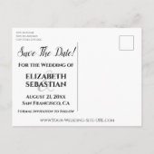 Sparkle Stars Photo Overlay Wedding Save the Date Aankondigingskaart (Achterkant)