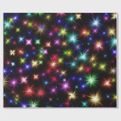 Sparkle Stars Verpakkingspapier Cadeaupapier (Vlak)