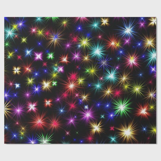 Sparkle Stars Verpakkingspapier Cadeaupapier (Vlak)