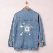Sparkle sterren, baken van het grenzeloze digitale denim jacket (Hangar)