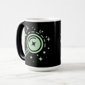 Sparkle sterren, baken van het grenzeloze digitale magische mok (Voorkant links)