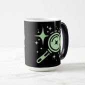 Sparkle sterren, baken van het grenzeloze digitale magische mok (Voorkant rechts)