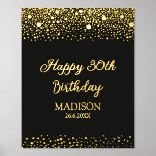 Sparkle Stippen Birthday Folie Prints