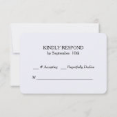 Sparkle Stripe Roze Rode Rozen Bruiloft RSVP (Achterkant)