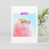 Sparkle the Tiny Chi | Foto Hondenliefhebber Birth Kaart (Staand voorkant)