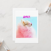 Sparkle the Tiny Chi | Foto Hondenliefhebber Birth Kaart (Voorkant / Achterkant in situ)