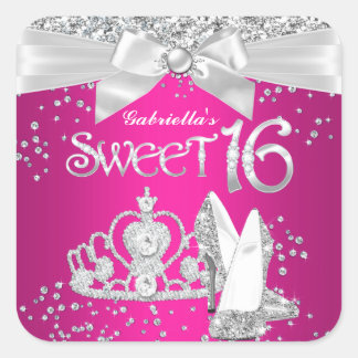 Sparkle Tiara Heels Sweet 16 Sticker