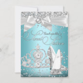 Sparkle Tiara & Heels Sweet Sixteen Blue Kaart (Voorkant)