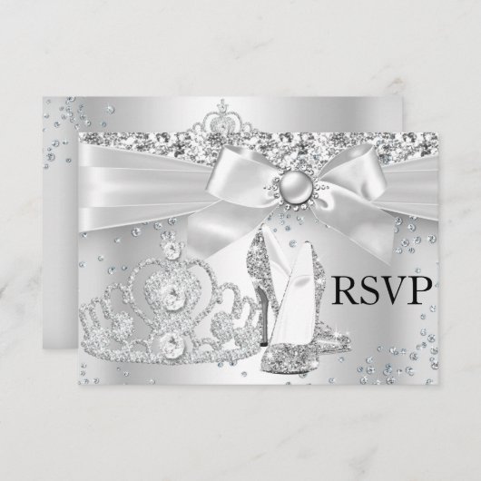 Sparkle Tiara Heels Zilver Zoet 16 RSVP (Voorkant / Achterkant)