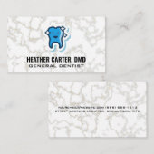 Sparkle Tooth-Logo | Marmer Visitekaartje (Voorkant / Achterkant)