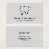 Sparkle Tooth-Logo | Tand Visitekaartje (Voorkant /achterkant)