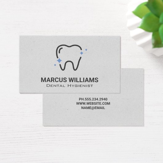 Sparkle Tooth-Logo | Tand Visitekaartje (Bureau)