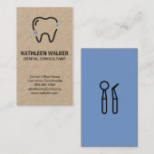 Sparkle Tooth Logo | Tandartsinstrumenten Visitekaartje (Voorkant / Achterkant)