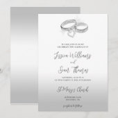 Sparkle Trouwringen Decoratie Trouwen Kaart (Voorkant / Achterkant)