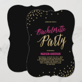 Sparkle | Uitnodiging Bachelorette (Voorkant / Achterkant)