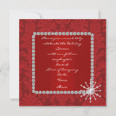 SPARKLE Vakantie Uitnodiging met SNEEUWLACHEN (Achterkant)