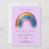 Sparkle verjaardagsfeestje kaart (Voorkant)