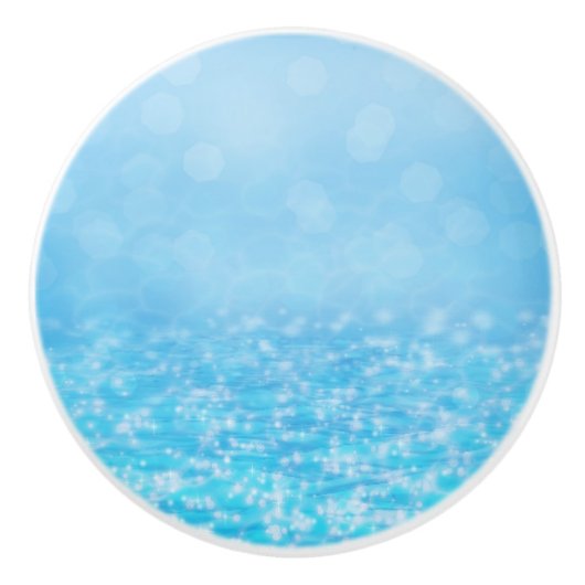 Sparkle Water Beach Bathroom Decor Dresser Keramische Knop (Voorkant)