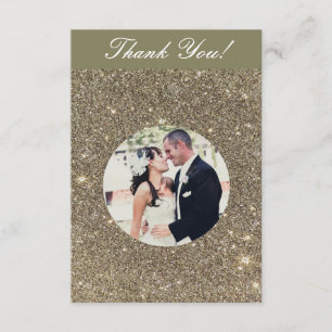 Sparkle Weddenfoto Hartelijk dank kaarten
