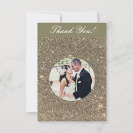 Sparkle Weddenfoto Hartelijk dank kaarten