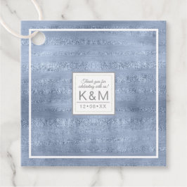 Sparkle Wedding Blue ID515 Bedankjes Labels