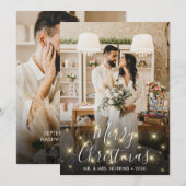 Sparkle Wedding Feestdagenkaart (Voorkant / Achterkant)