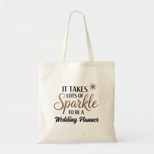 Sparkle Wedding Planner Tote Bag (Voorkant)