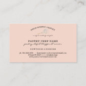 Sparkle Whisk bloeit Gold Bakery Blush roze Visitekaartje (Achterkant)