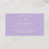 Sparkle Whisk Glitter Roos Gold Bakery paars Visitekaartje (Achterkant)