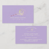 Sparkle Whisk Glitter Roos Gold Bakery paars Visitekaartje (Voorkant / Achterkant)