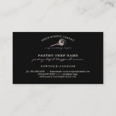 Sparkle Whisk Glitter Roos Gold Bakery Utile Visitekaartje (Achterkant)