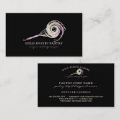 Sparkle Whisk Glitter Roos Gold Bakery Utile Visitekaartje (Voorkant / Achterkant)