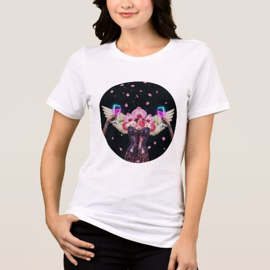 Sparkle Wings & Wine T-shirt ✨🥂 (Voorkant)