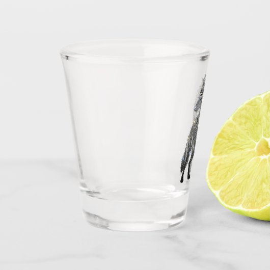 Sparkle wolf sot glass shot glas (Links)