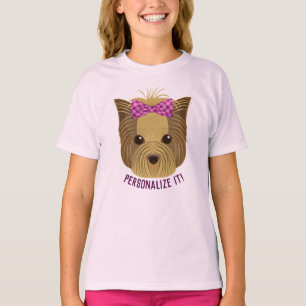 Sparkle Yorkie Yorkshire Terrier Puppy Dog Glitter T-shirt