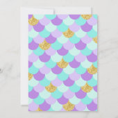 Sparkle Zeemeermin onder het Zee Verjaardag Kaart (Achterkant)